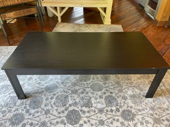Dark Stained Wood Coffee Table