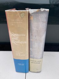 Will Durant 'the Reformation' And  'rousseau And Revolution' History Of Civilization Both First Printing