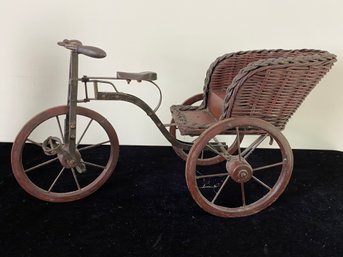 Wood And Metal Decorative Tricycle