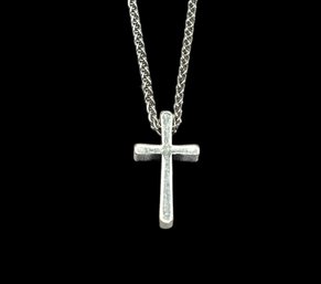 Vintage James Avery Sterling Silver Cross Necklace