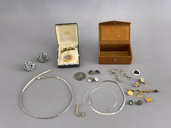 Estate Jewelry Lot Including Gold Filled, Moon Cufflinks, And More