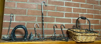 Lot Of Hand Forged Hooks And More