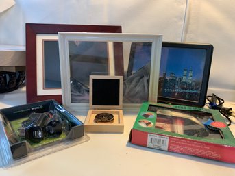 Lighted NYC Skyline With Twin Towers, Video Frame And Other Cool Stuff