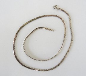 An Italian Silver 20' Necklace