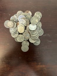 Nice Lot Of 50 War Pennies