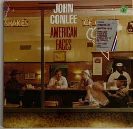 JOHN CONLEE - American Faces - Excellent Condition  - WITH HYPE STICKER - LP Record Columbia C 40442
