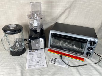 Kenmore Blender / Food Processor Black 100.80573 And Proctor Silex Toaster Oven 31122 Type O72