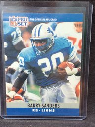 1990 Pro Set Barry Sanders - M