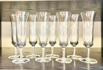 Set Of 8 Champagne Glasses