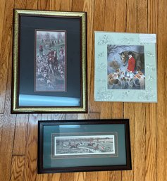 Devotion Signed/numbered And 2 Framed Prints ~ The Fox Hunt ~