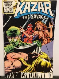 1982 Marvel Comics Kazar The Savage #21 - K