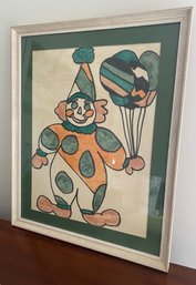 Framed Clown Art