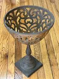 Heavy Vintage Wrought Iron Plant Stand