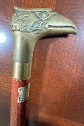 Vintage Brass Eagle Head Cane/walking Stick