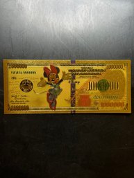 Gold Colored Minnie Mouse Bill