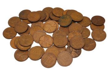 1934  Lincoln Wheat Cents - 50 Coins