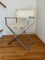 Mid Century Chrome Virtue Brothers Directors Chair