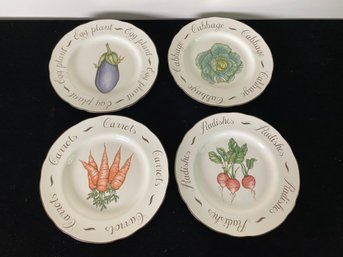 Set Of 4 Franciscan Decorative Vegetable Dishes