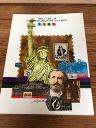 1985 Commemorative Mint Set - Stamps In Sleeves In Book