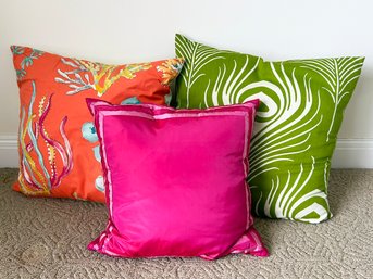 A Trio Of Glam Throw Pillows