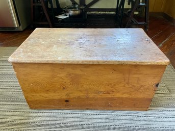 Vintage Small Wood Sectioned Trunk