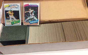 1980 Topps Partial Set With Rickey Henderson Rookie - K