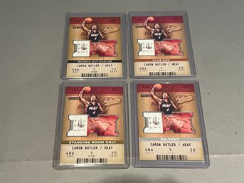 Lot Of 4 Caron Butler Authentix Basketball Cards