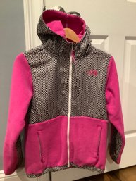 Girl's North Face Pink Pullover Hoodie Jacket Size X-Large