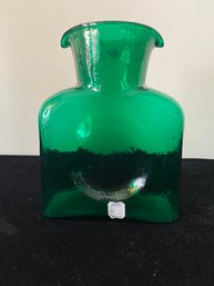 Vintage Blenko Glass Emerald Green