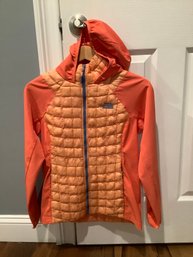 The North Face Thermoball Hybrid Hoodie Jacket Orange Women's Small S