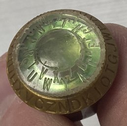 RARE Vintage Ca 1950 PF FLYERS JOHNNY QUEST DECODER RING- B.f. Goodrich