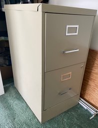 Two Drawer Metal File Cabinet