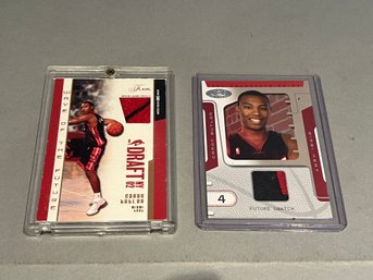 Pair Of Caron Butler Jersey Basketball Cards With Patch Pieces