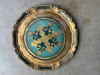 Vintage Provincial  Style Decorative Serving Plate