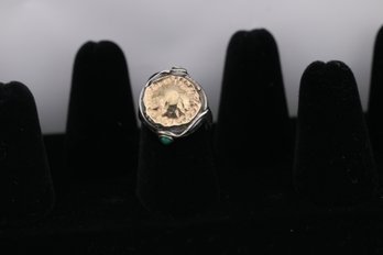 Sterling Silver 2 Tone Ring Size 6.75