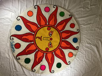 Pop Art Tapestry Rug - Sun Sabina 38' Round