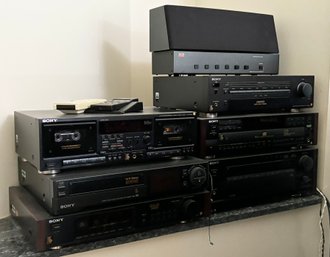 A Large Assortment Of Sony Electronics