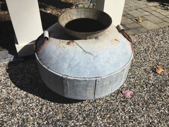 Large Galvanized Planter