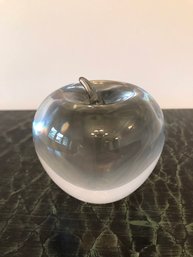 Tiffany Crystal Apple Paperweight