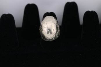 Sterling Silver Dome Ring Size 8.25