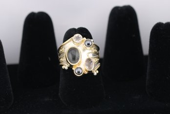 Sterling Silver Quartz Ring Size 6.25
