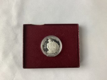 George Washington SILVER Proof Commemorative Half Dollar (90 Percent Silver) In Original Box And COA