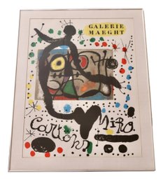 Joan Miro Galerie Maeght  Exhibition 1965 Framed Poster