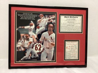 Mark McGwire 62 Home Runs Plaque