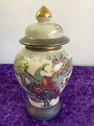 Asian Painted Urn/jar