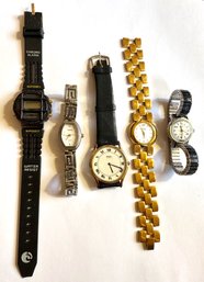 5 Vintage Watches By Capezio, Seiko, Anne Klein, Timex & Quemex