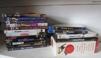 A Mixed Lot Of DVDs And Blue Rays