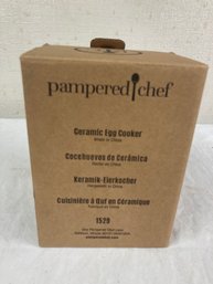 Ceramic Egg Cooker By Pampered Chef NIB Never Used