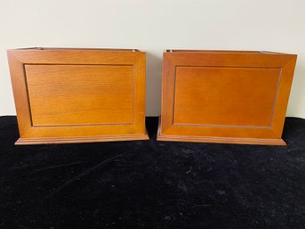 Set Of Wooden File Boxes