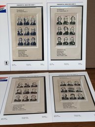 Presidential Miniature Sheets 1-4, May 22,1986